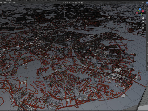 Johor Terrain city Malaysia 3D Model