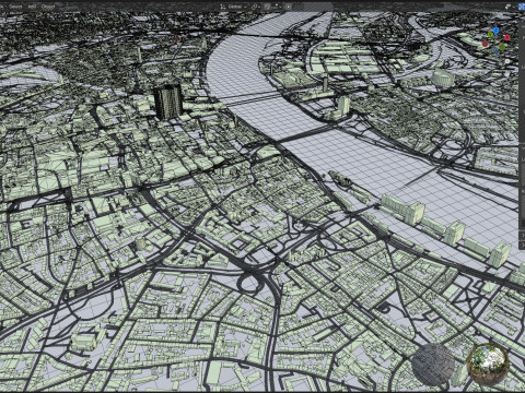Koln Terrain city Cologne Germany Modello 3D