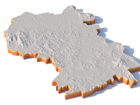 Kuala Lumpur Terrain city Malaysia 3D Model