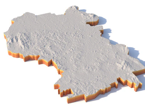 Kuala Lumpur Terrain city Malaysia 3D Model
