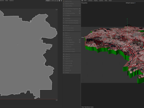Kuala Lumpur Terrain city Malaysia 3D Model