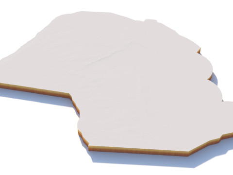 Kuwait Terrain city Modello 3D