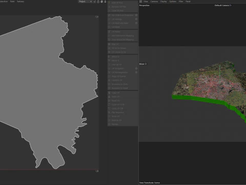 Lexington Terrain city Kentucky 3D Model