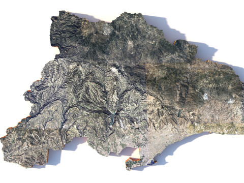 Limassol Terrain city Cyprus 3D 模型
