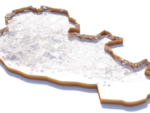 Liverpool Terrain city United Kingdom 3D Model