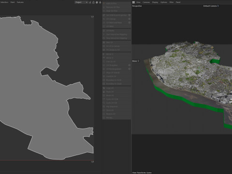 Liverpool Terrain city United Kingdom 3D Model