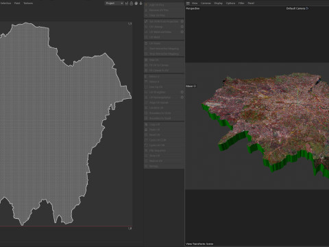 London Terrain city UK 3D Model