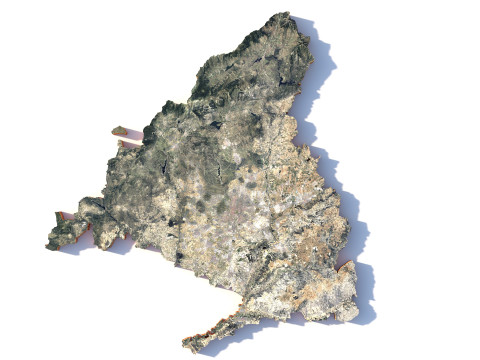 Madrid Terrain city Spain Modelo 3D
