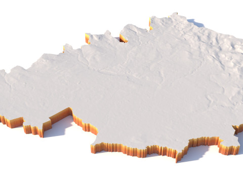 Manchester Terrain city United Kingdom 3D Model