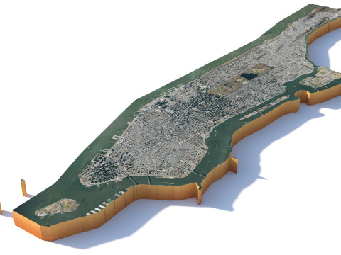 Manhattan in New York USA 3Dモデル
