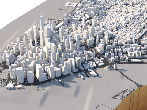 Manhattan in New York USA 3Dモデル