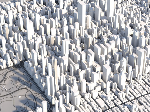 Manhattan in New York USA 3Dモデル