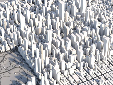 Manhattan in New York USA 3D Model