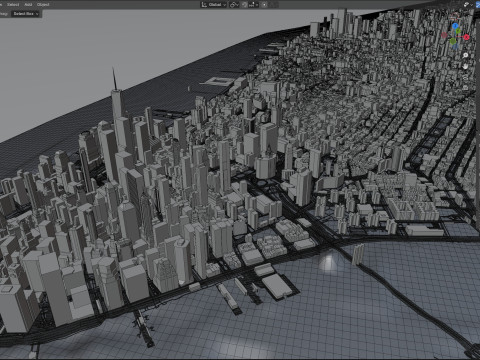 Manhattan in New York USA 3Dモデル