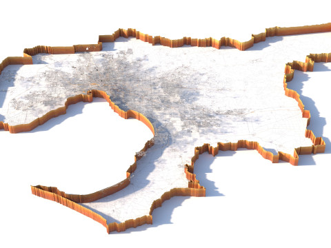 Melbourne City Australia 3D 모델