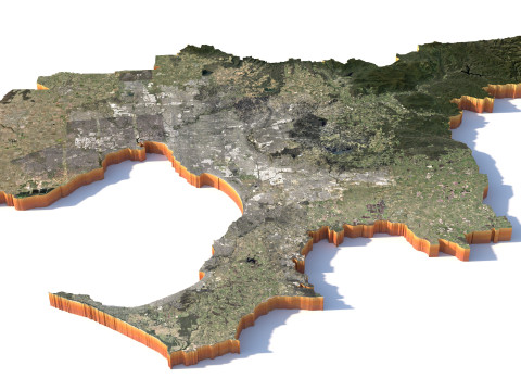 Melbourne City Australia 3D 모델