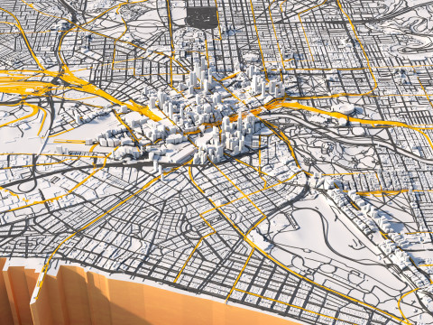 Melbourne City Australia 3D 모델
