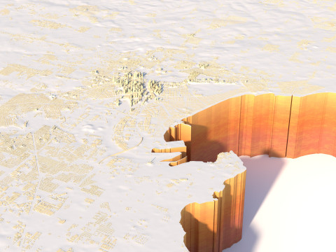Melbourne City Australia 3D 모델