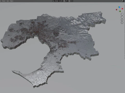 Melbourne City Australia 3D Model