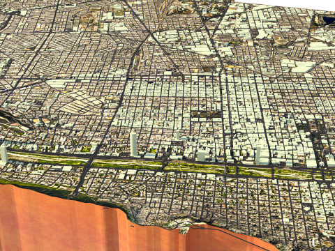 Monterrey Terrain city Mexico 3Dモデル