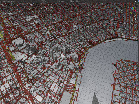 New Orleans Kenner Metairie Louisiana Terrain city USA 3D Model