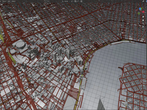 La Nouvelle Orl&eacute;ans Kenner Metairie Louisiane Terrain ville USA Modèle 3D