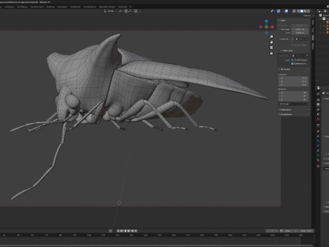 Alcimocoris japonensis bug Model 3D