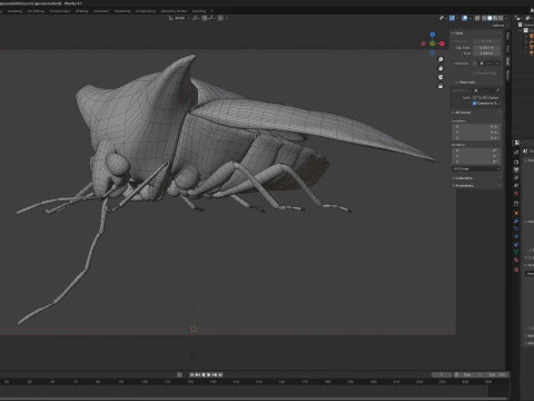 Alcimocoris japonensis bug 3D Model