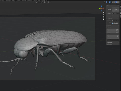 Genji firefly Model 3D