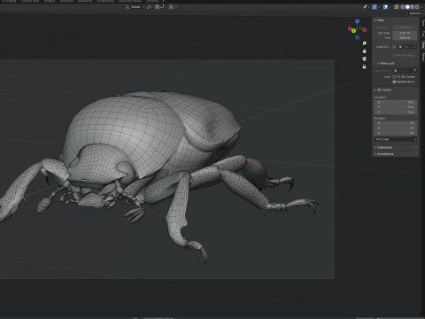 Japanese beetle 3D 모델