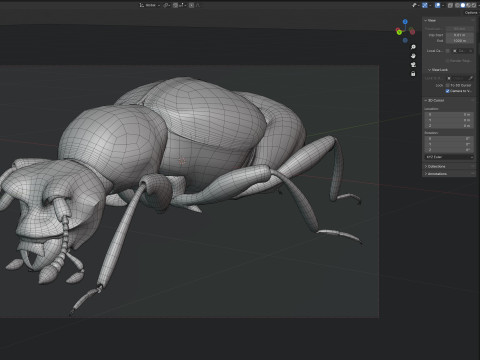 Pselaphid beetle Modelo 3D