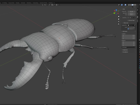 Serrognathus titanus 3D Modell
