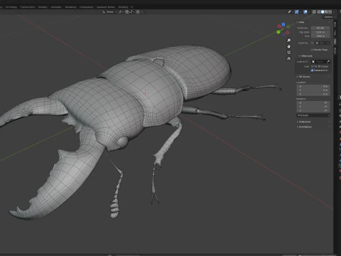 Serrognathus titanus 3D Model