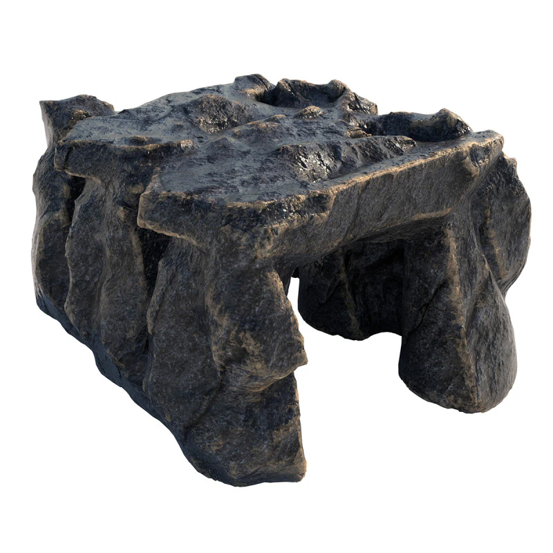 Ingresso della grotta di roccia nera Modello 3D .c4d .max .obj .3ds .fbx .stl .blend