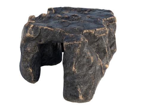 Black rock cave entrance 3D Модель