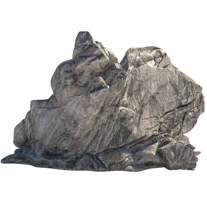 Cliff rock grey 3D Model .c4d .max .obj .3ds .fbx .stl .blend 