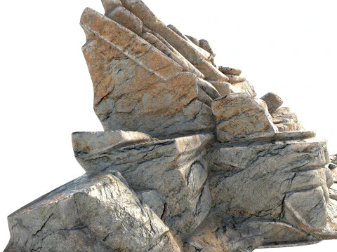 Skała klifowa v11 Model 3D