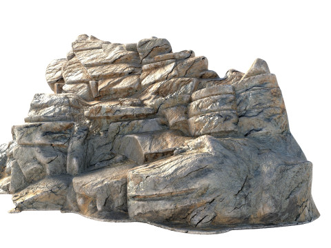 Cliff rock v11 Model 3D