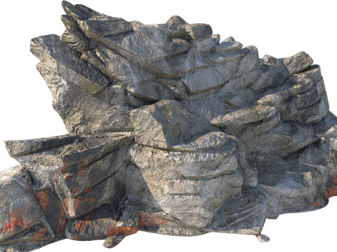 Skała klifowa v11c Model 3D