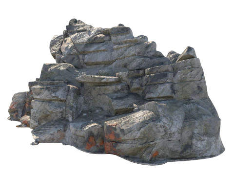 Roccia della scogliera v11c Modello 3D