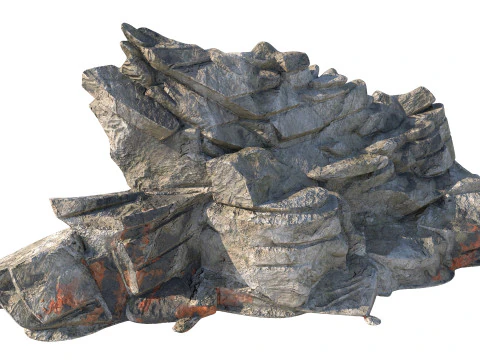 Roccia della scogliera v11c Modello 3D