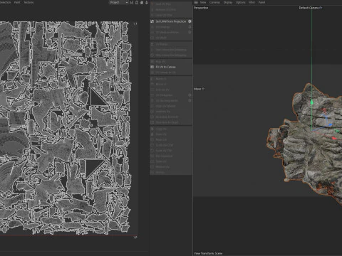 Roccia della scogliera v11c Modello 3D