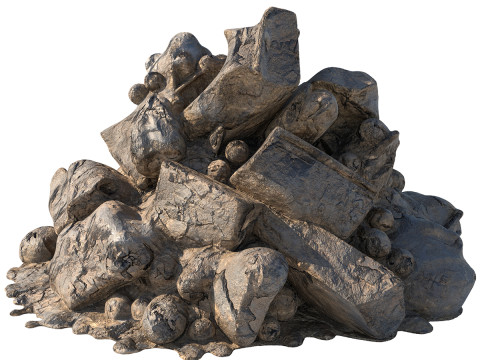 Dirt rock pile 3Dモデル