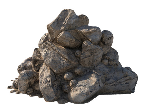 Dirt rock pile Modelo 3D