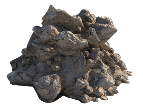 Dirt rock pile Modelo 3D