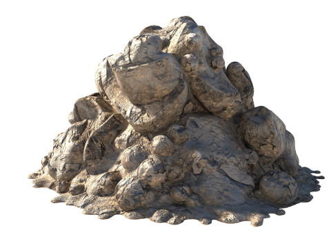Dirt rock pile Modelo 3D