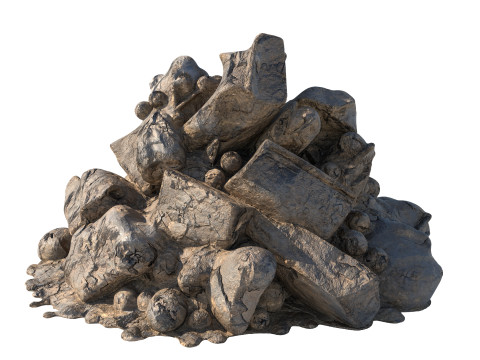 Dirt rock pile Modelo 3D