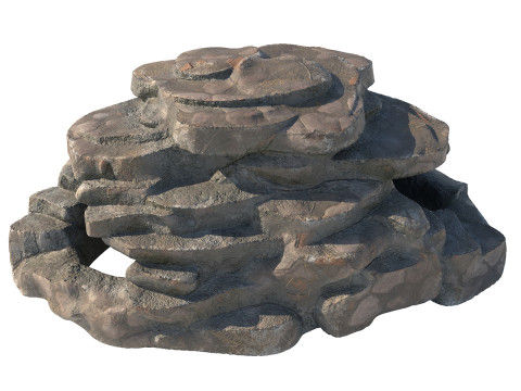 Dirt step rock 3Dモデル