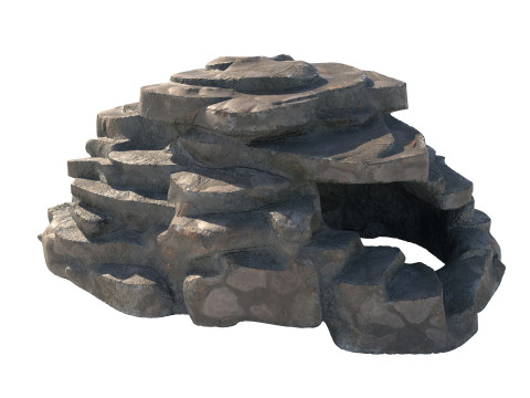 Dirt step rock 3D Modell