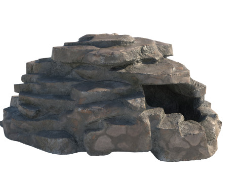 Dirt step rock 3D Modell